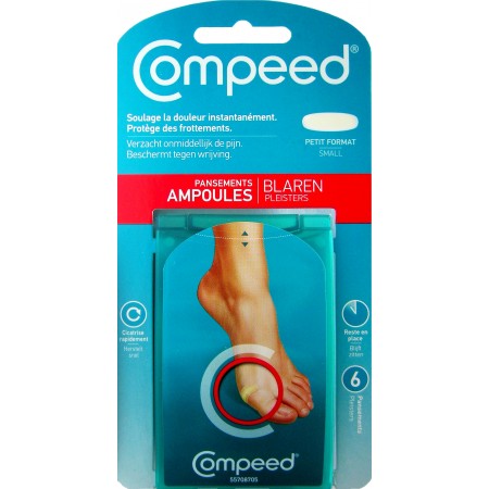 Compeed Pansements Ampoules Petit Format - Contre les Ampoules sur le Côté du Pied