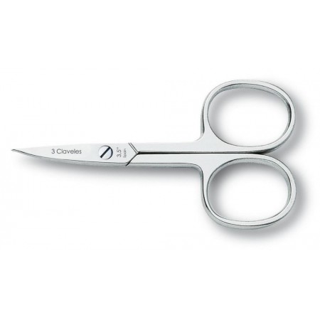 3 Claveles Ciseaux à Ongles Courbe 9 cm - Soin des Ongles