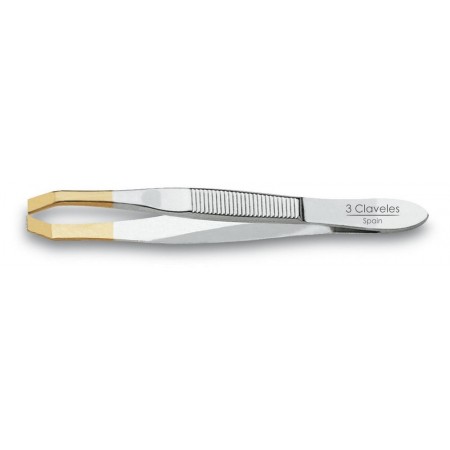 3 Claveles Pince à Epiler Crabe 8 cm - Pour Epiler les Sourcils