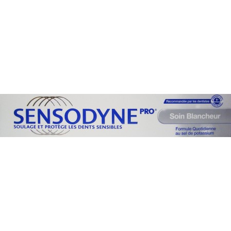 Sensodyne Soin Blancheur Dentifrice - Soulage et Protège les Dents Sensibles