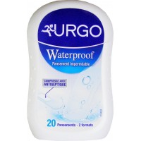 Urgo Pansement Waterproof  Boîte de 20 - Pansement Imperméable pour Protéger les Plaies