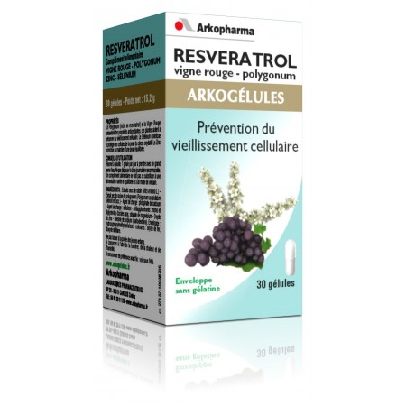 ArkoGélules Resvératrol 30 Gélules - Prévention du Surpoids 