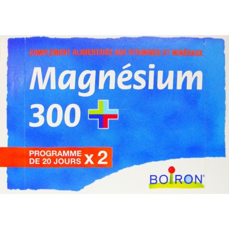 Boiron Magnésium 300 Cure de 2x20 Jours - Contre Stress et Fatigue