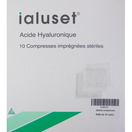 Ialuset Compresses Stériles 10x10 - Acide Hyaluronique