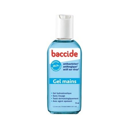 Baccide Gel Mains 75 ml - Gel Hydroalcoolique