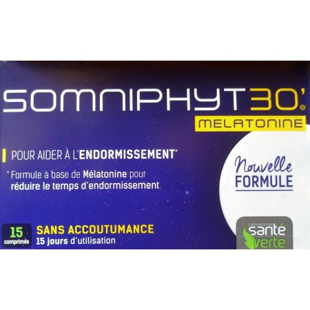 Santé Verte SomniPhyt 30' 15 Comprimés - Pour Aider à S'Endormir