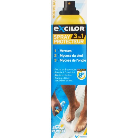 Excilor Spray 3 en 1 - Pour Eviter les Mycoses