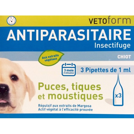 Vetoform Antiparasitaire Naturel - Pipettes pour Chats et Chatons