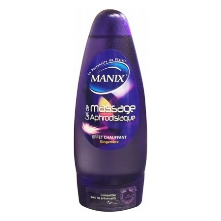 Manix Gel de Massage Aphrodisiaque - Effet Chauffant Gingembre