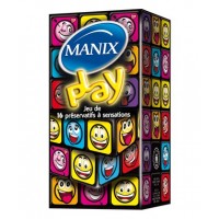 Manix Play - Jeu de 16 Préservatifs à Sensations
