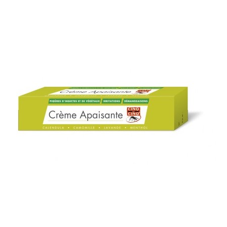 Cinq sur Cinq Crème Apaisante - Pour Calmer Piqûres et Démangeaisons