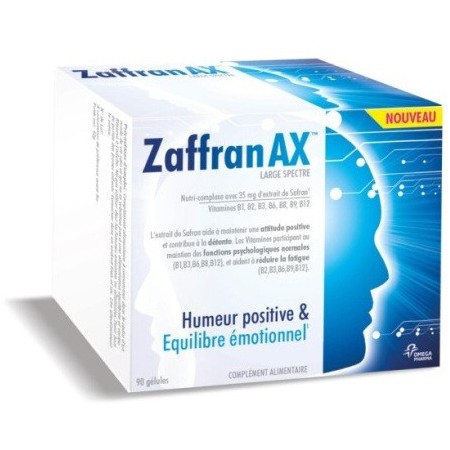 Zaffran AX 90 Gélules- Humeur Positive et Equilibre Emotionnel