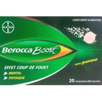 Berocca Boost 20 Comprimés Effervescents - Effet Coup de Fouet