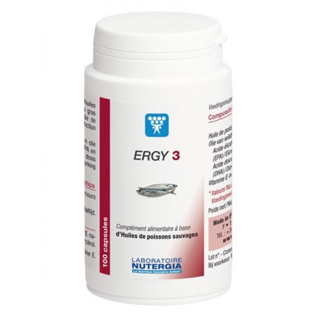 Ergy 3 100 Capsules - Soutien de la Fonction Cardiaque