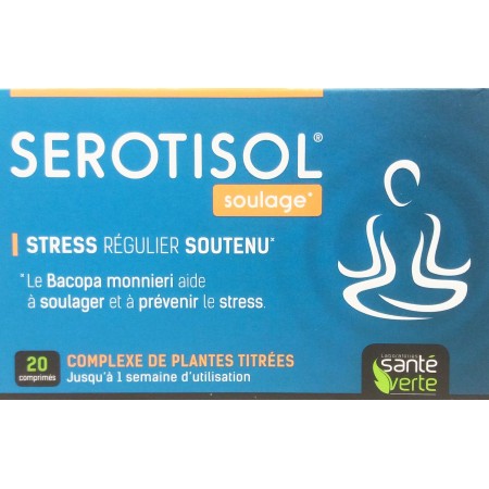 Santé Verte Sérotisol 20 Comprimés - Contre le Stress