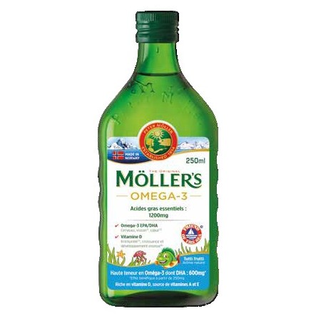 Moller's Huile de Foie de Morue - Arôme Naturel Tutti Frutti