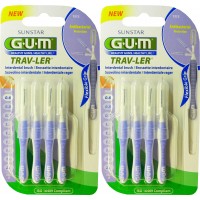 GUM Trav-Ler 1312 - Brossettes Interdentaires Cylindriques 0,6 mm