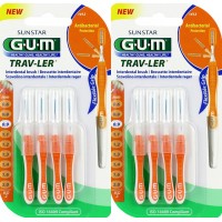 GUM Trav-Ler 1412 - Brossettes Interdentaires Cylindriques 0,9 mm