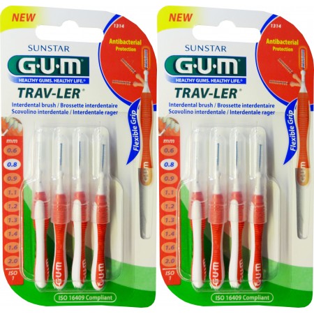 GUM Trav-Ler 1314 - Pack de 2