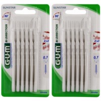 GUM Bi-Direction - Brossettes Interdentaires 2114 Coniques 0,7 mm