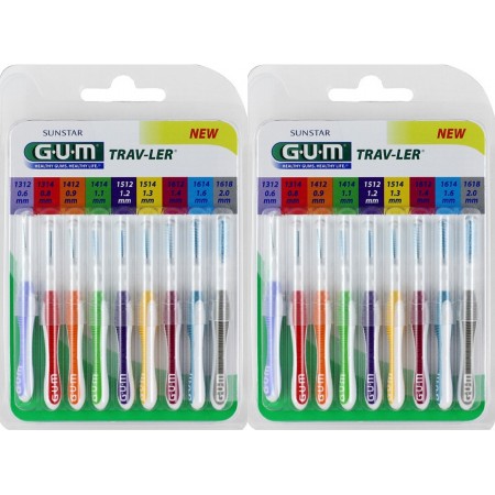 GUM Trav-Ler - Brossettes Interdentaires Mixtes