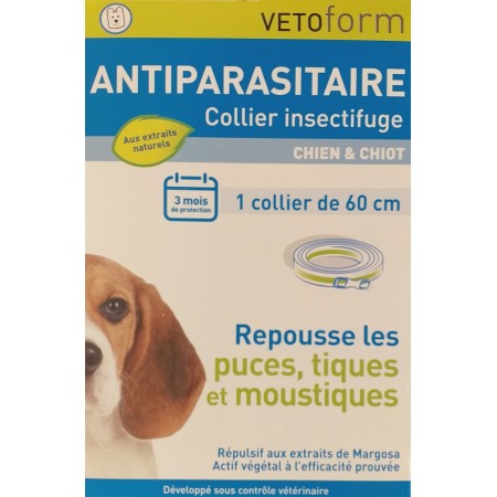 Vetoform Antiparasitaire Naturel - Collier pour Chiens et Chiots