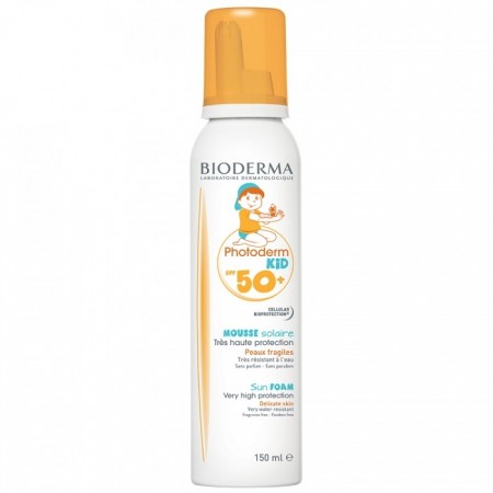 Bioderma Photoderm Kid SPF 50+ Mousse Solaire 150 ml - Peaux Fragiles
