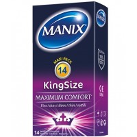 Manix King Size Boîte de 14 Préservatifs - Grande Taille