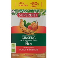 Super Diet Ginseng Gelée Royale Acérola Bio - Tonus et Energie 30 Ampoules