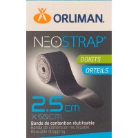Orliman Bande de Contention NeoStrap - Doigts Orteils 2,5 cm x 50 cm