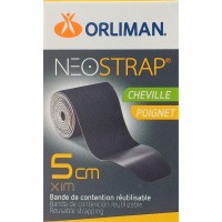 Orliman Bande de Contention Réutilisable NeoStrap - Doigts Orteils 2,5 cm x 50 cm