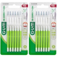 GUM Bi-Direction - Brossettes Interdentaires 2114 Coniques 0,7 mm
