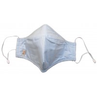 Masque Haute Protection Taille M Bleu - FFP3 40H d'Utilisation Lavable 50 Fois