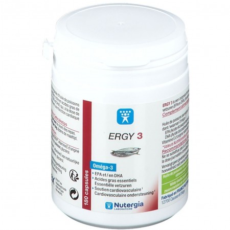 Ergy 3 100 Capsules - Soutien de la Fonction Cardiaque