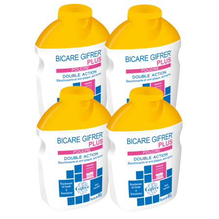 Bicare Gifrer Plus - Poudre Double Action - Lot de 4