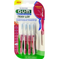 GUM Trav-Ler 1612 - Brossettes Interdentaires Cylindriques 1,4 mm