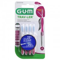 GUM Trav-Ler 1612 - Brossettes Interdentaires Taille 4 - 4 Brossettes