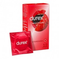 Durex - Sexy Fraise Standard - 12 Préservatifs