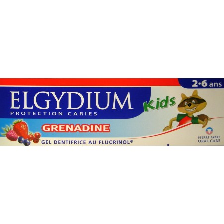 Elgydium Kids Grenadine - Pour les Enfants de 2 à 6 Ans